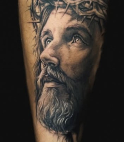Religious realism tattoo by Randy